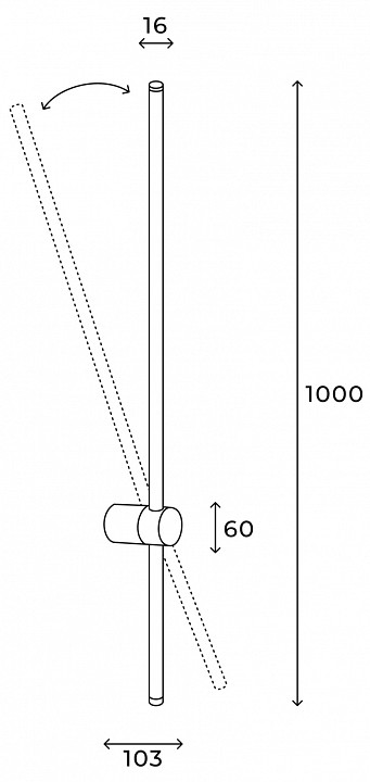 Бра Hesby Lighting Edge HSBL_0226