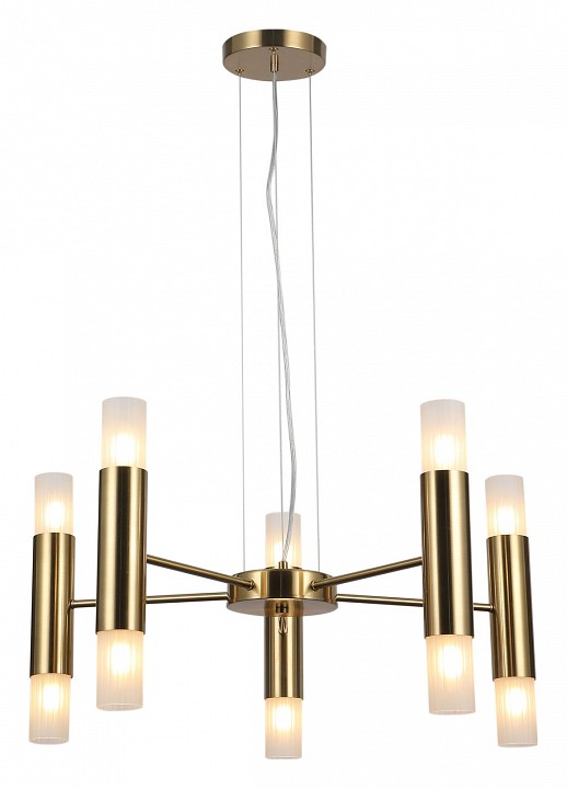 Подвесная люстра ILLUMICO BRASS IL0314-10P-79 BRASS