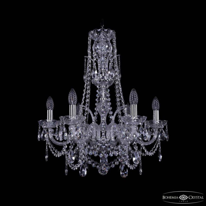 Подвесная люстра Bohemia Ivele Crystal 1411 1411/6/195/XL-63 Ni