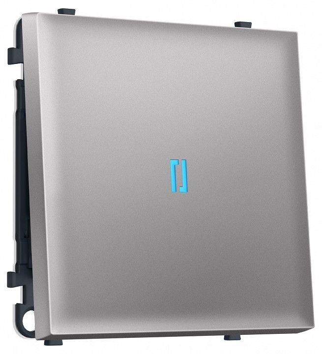 Выключатель самовозвратный одноклавишный с подсветкой, без рамки Ambrella Volt MS MS502060