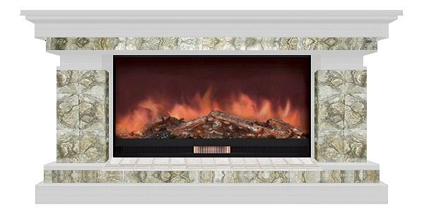 Комплект из электрокамина напольного и портала (143x45x80 см) Брайтон Карелия Premier S86 БР000005 Комплект из электрокамина напольного и портала (143x45x80 см) Брайтон Карелия Premier S86 БР000005