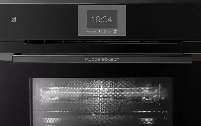 Компактный духовой шкаф с микроволнами  Kuppersbusch CBM 6550.0 S2 Black Chrome