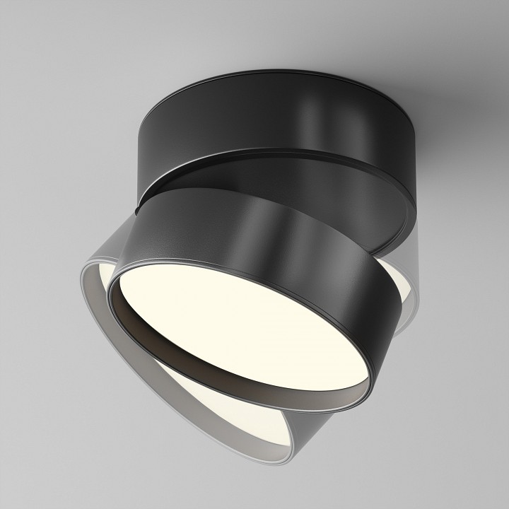 Накладной светильник Maytoni Technical Onda C024CL-18W4K-B-1