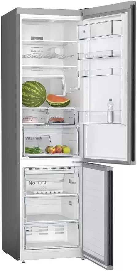 Холодильник с нижней морозильной камерой BOSCH KGN39XC28R