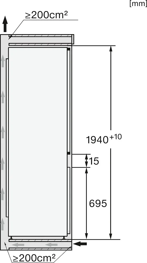 Встраиваемый холодильник Miele KFN 7844 C