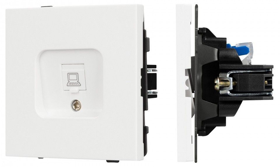 Розетка Ethernet RJ-45 и со шторками, без рамки Arlight SCT-TENDO 054594