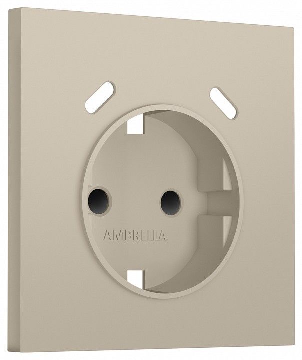 Накладка для розетки с заземлением и со шторками и 2хUSB type C Ambrella Volt SIGMA SP3505