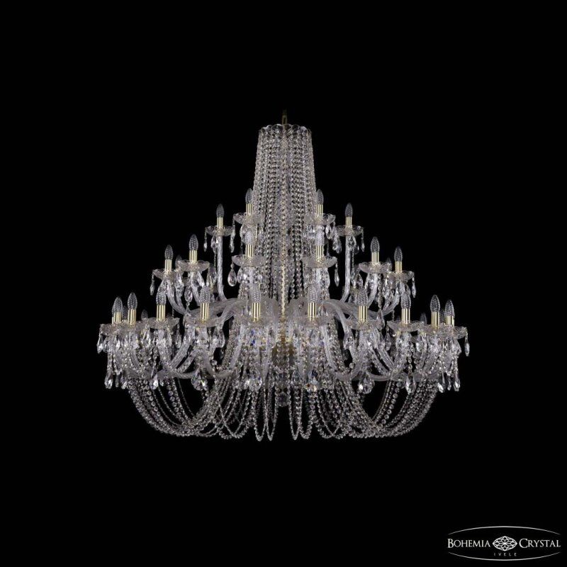 Подвесная люстра Bohemia Ivele Crystal 1402 1402/24+12+6/530 G