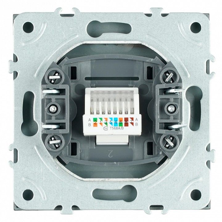 Розетка Ethernet RJ-45 без рамки Stekker Эмили 49925