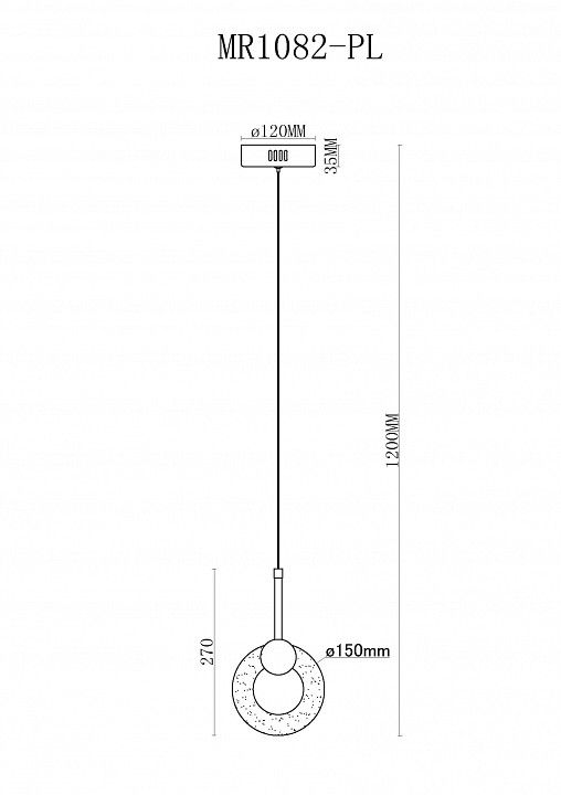 Подвесной светильник MyFar Lora MR1082-PL