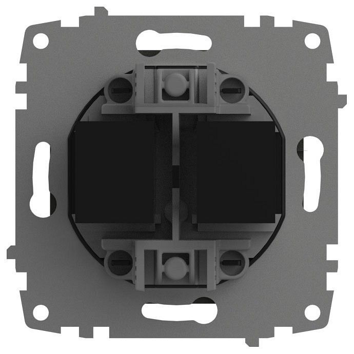 Розетка двойная Ethernet RJ-45 без рамки Elbi Eleсtriс Zena Vega 609-011100-248