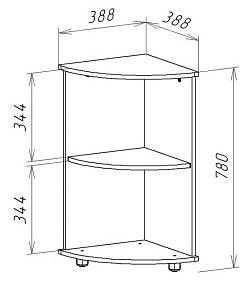 Стеллаж МФ Jazz С7 С-7М