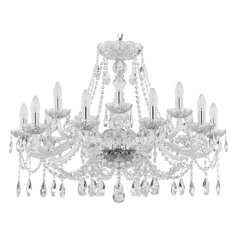 Подвесная люстра Bohemia Ivele Crystal 107 107/10+5/300 Ni