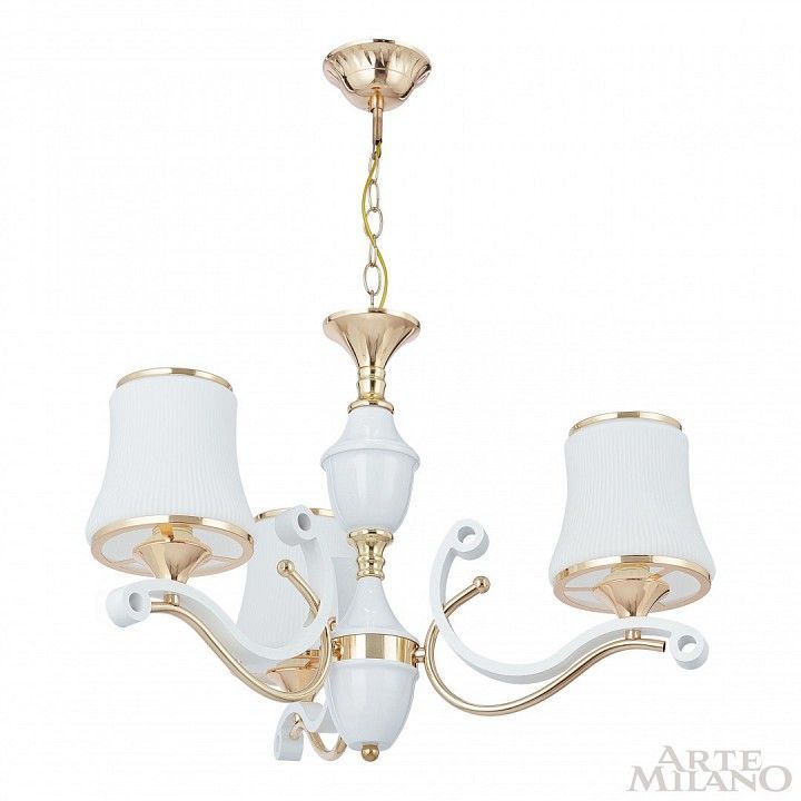 Подвесная люстра Arte Milano Florentia-3987 303987/3 Wh/Gd