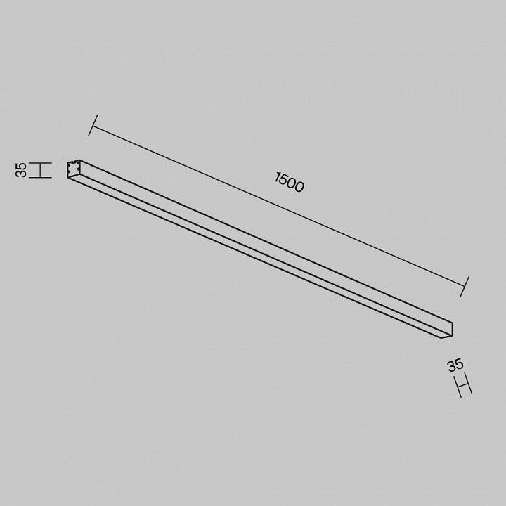 Накладной светильник Maytoni Technical Накладные линейные светильники LL311014