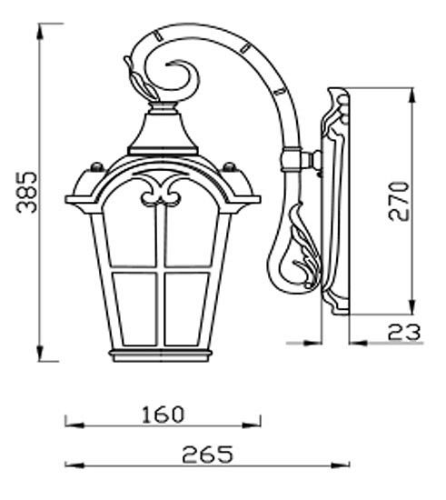 Светильник на штанге Maytoni Outdoor Albion O413WL-01GB