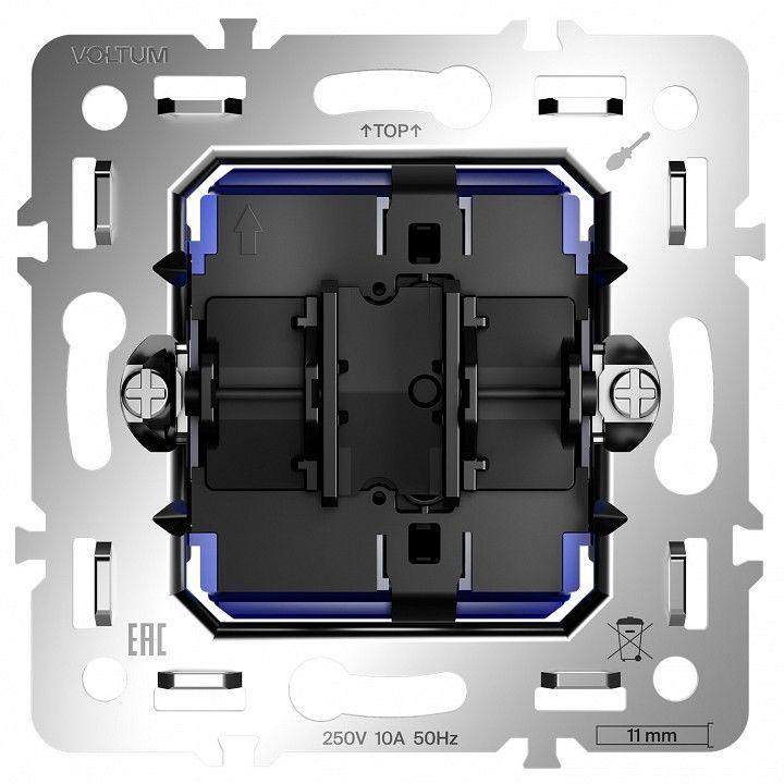 Механизм выключателя одноклавишного Voltum S70 VLS0101M