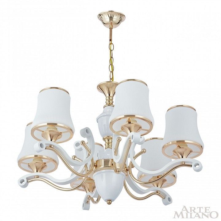 Подвесная люстра Arte Milano Florentia-3987 303987/6 Wh/Gd