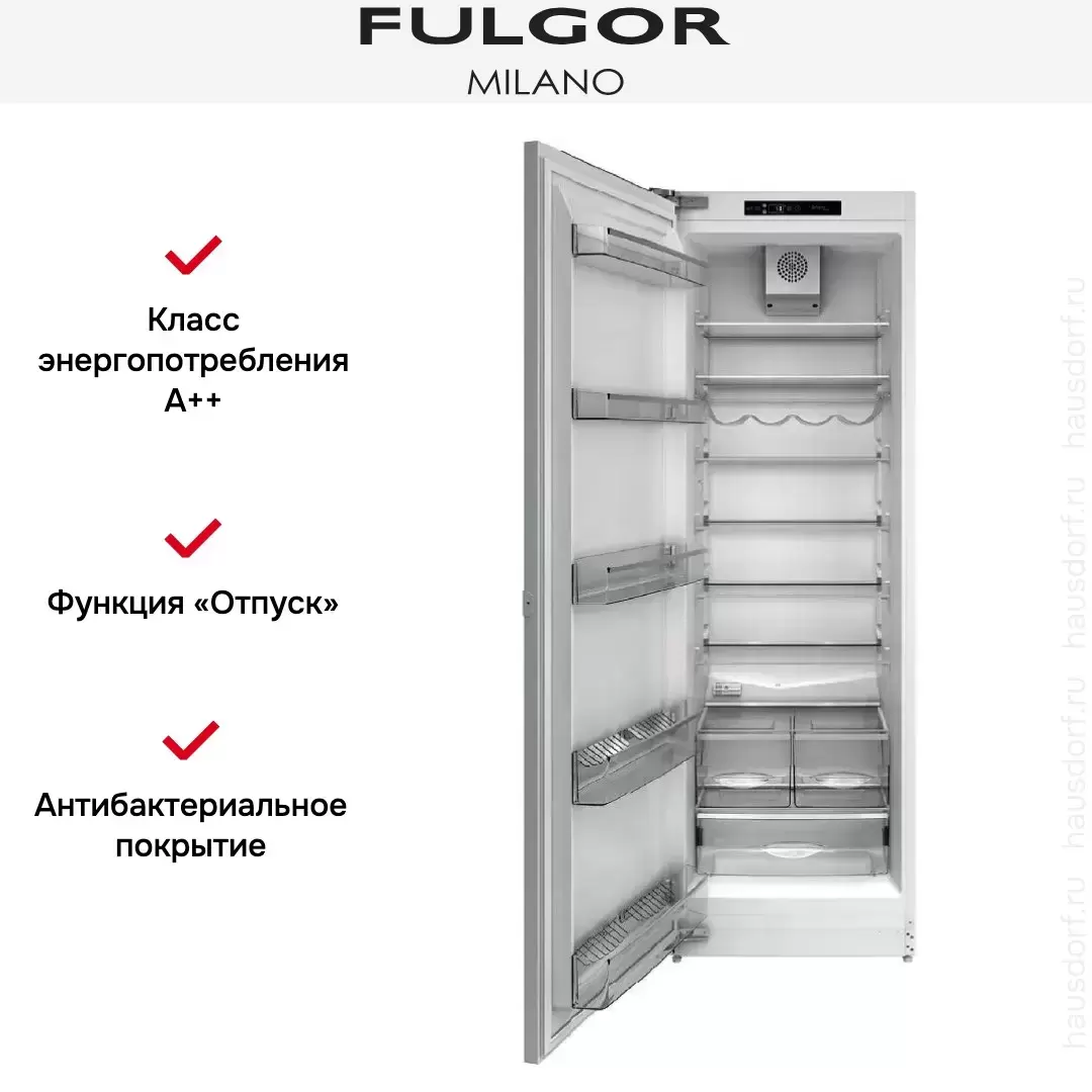 Встраиваемый холодильник Fulgor Milano FBRD 401 FED
