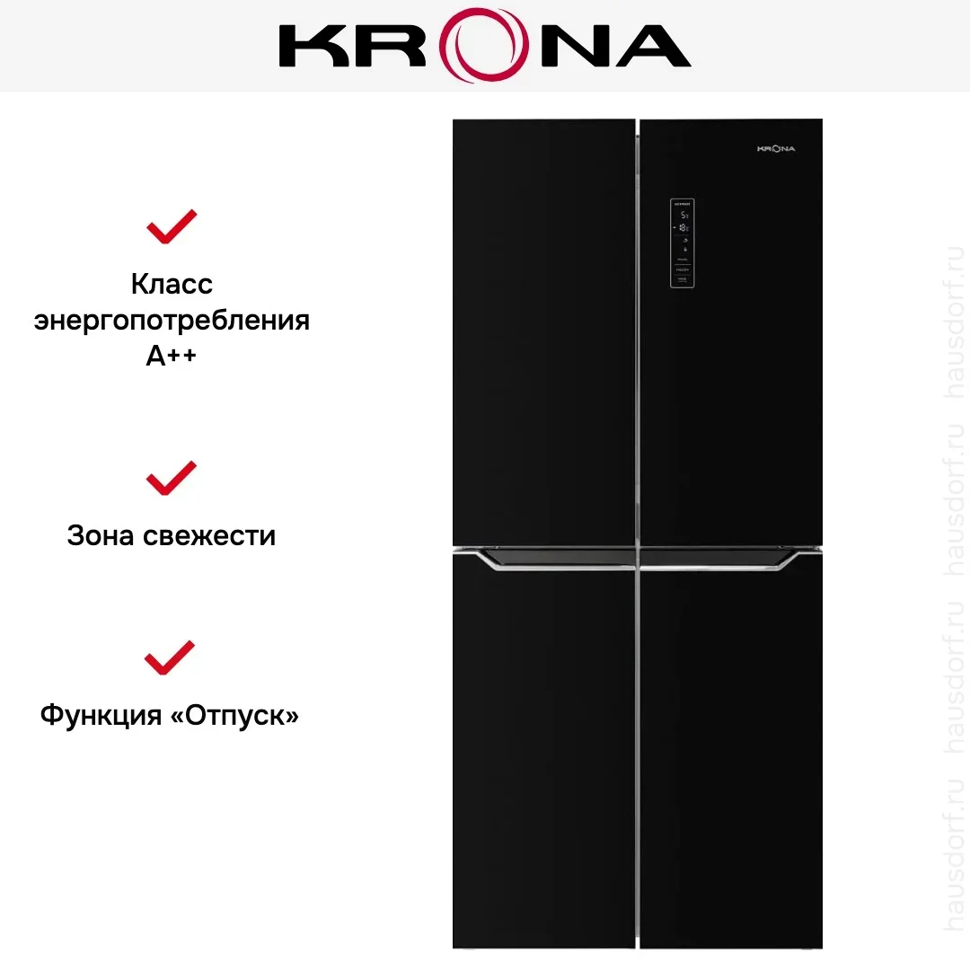 Холодильник KRONA EISKALT 7970 XD TNF GLASS BL