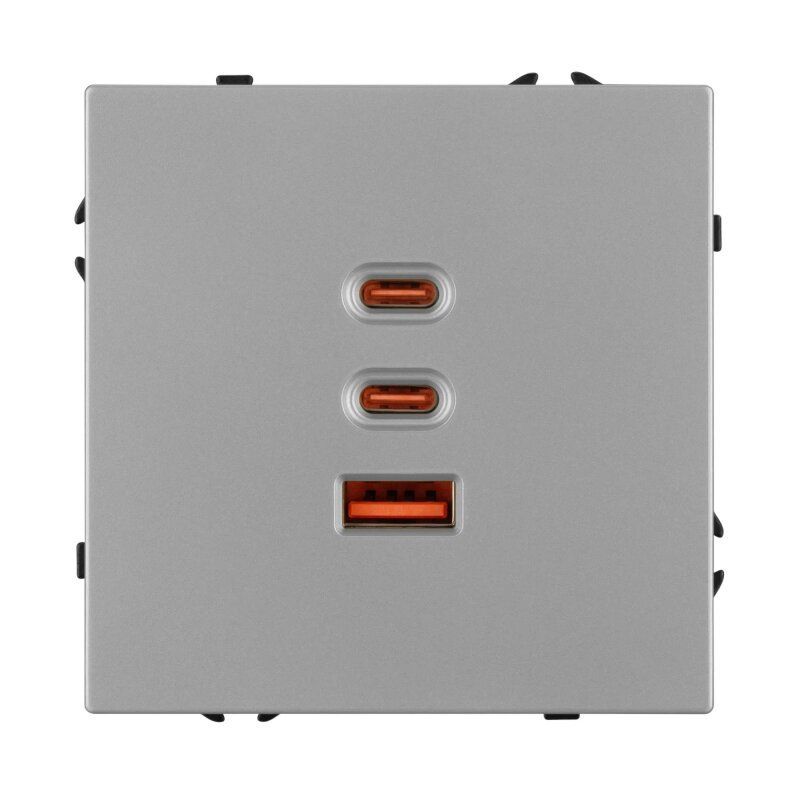 Механизм розетки 2хUSB type A и C Arlight NOBE 061838