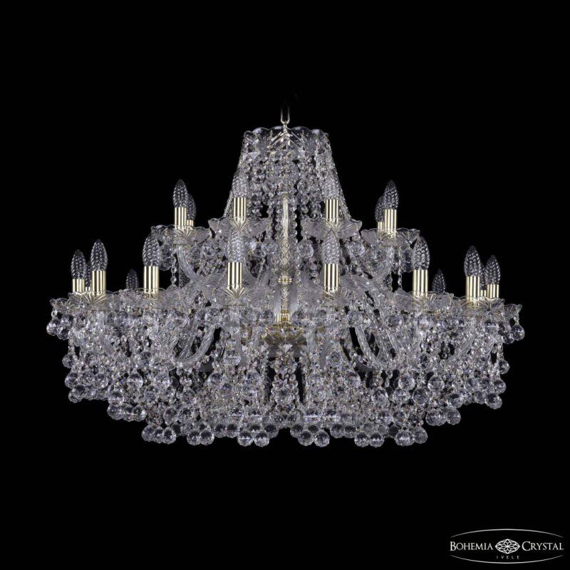 Подвесная люстра Bohemia Ivele Crystal 1409 1409/16+8/360 G