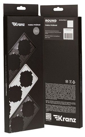 Рамка на 3 поста Kranz ROUND KR-78-0753-2