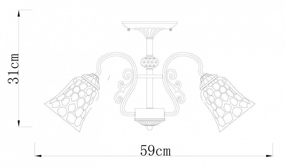 Люстра на штанге Arte Lamp Nicole A2702PL-3AB