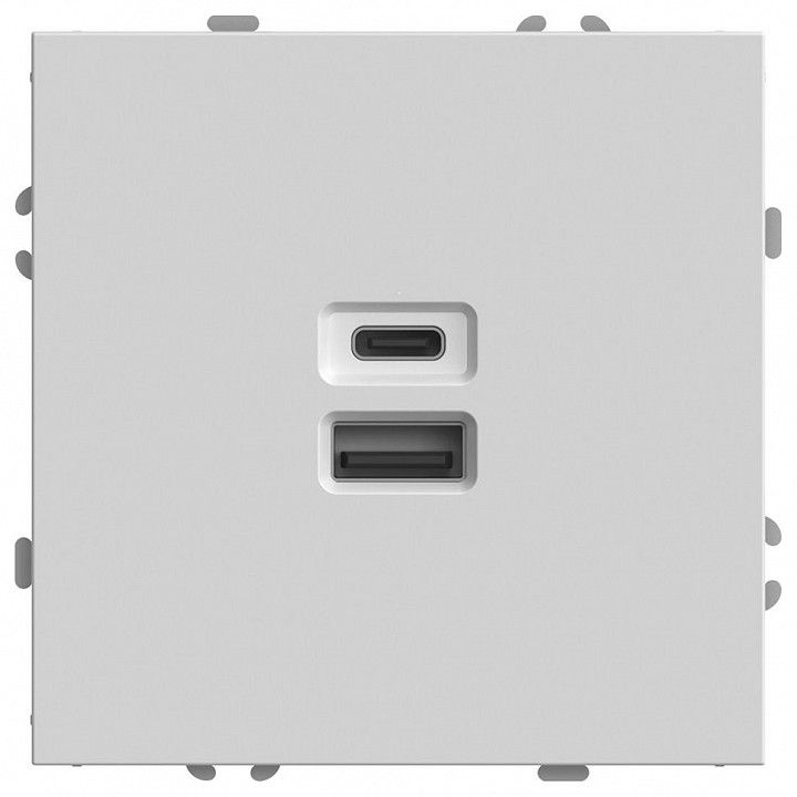 Розетка 2хUSB type A и C без рамки Stekker Эмили 49879