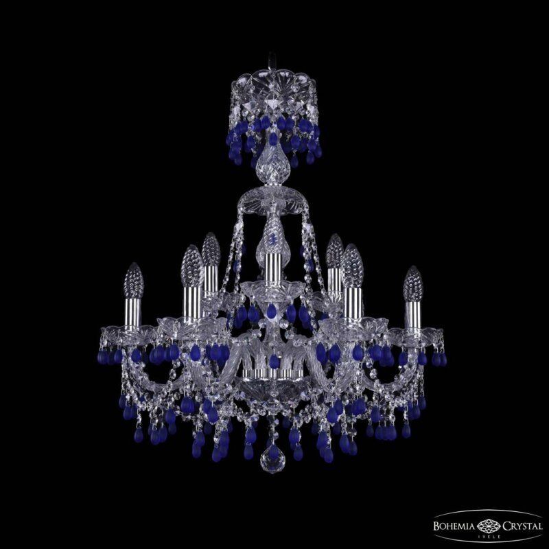 Подвесная люстра Bohemia Ivele Crystal 1410 1410/6+3/195/XL-66 Ni V3001