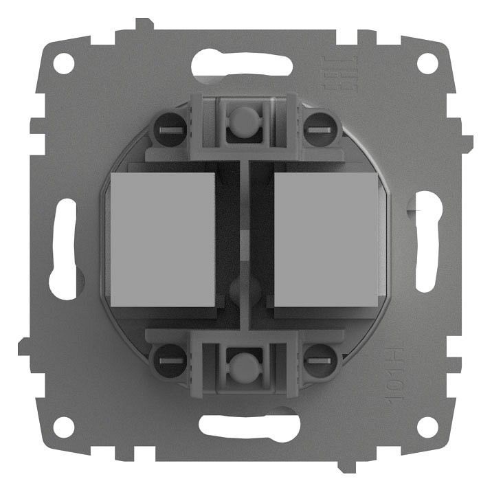 Розетка двойная RJ-12 и Ethernet RJ-45, без рамки Elbi Eleсtriс Zena Vega 609-015600-249