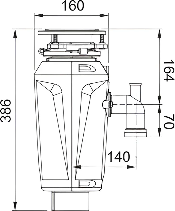 Измельчитель пищевых отходов Franke SLIM 75