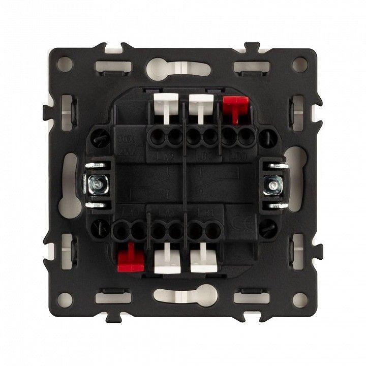 Выключатель проходной двухклавишный без рамки Arlight SWT 054268