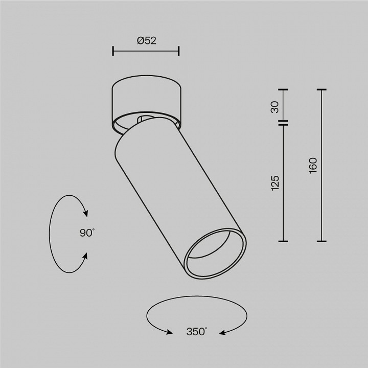 Светильник на штанге Maytoni Technical FOCUS LED C055CL-L12W3K-SS-W