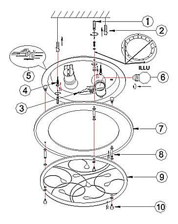 Накладной светильник Globo Brenda 40409-2