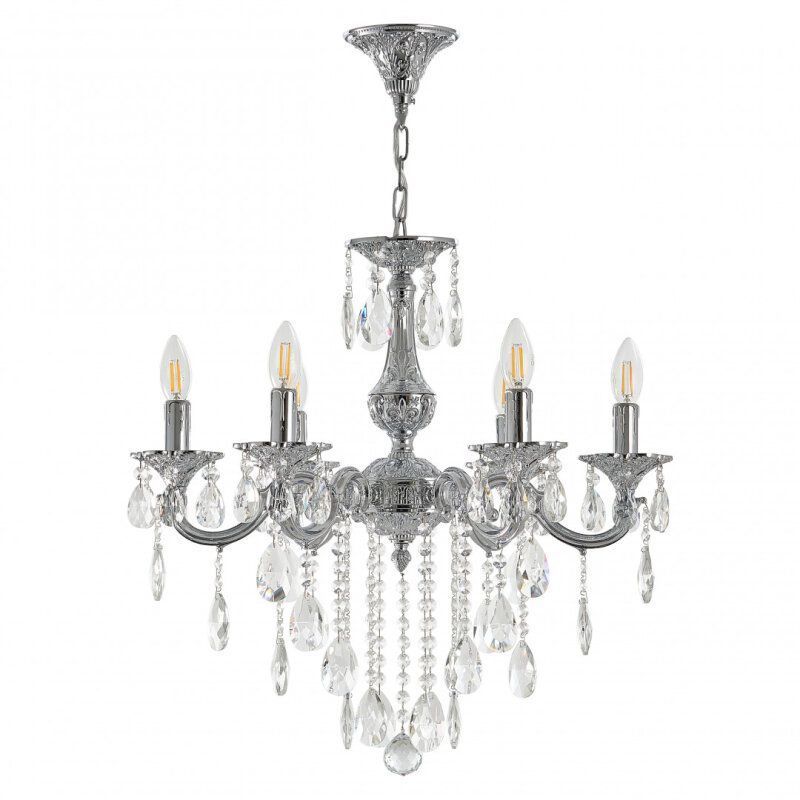 Подвесная люстра Bohemia Ivele Crystal AL7801 AL78101/6/175 B Ni