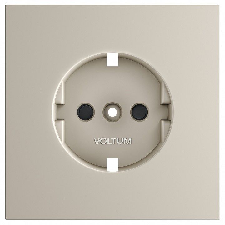 Накладка для розетки с заземлением и со шторками Voltum S70 VLS000703
