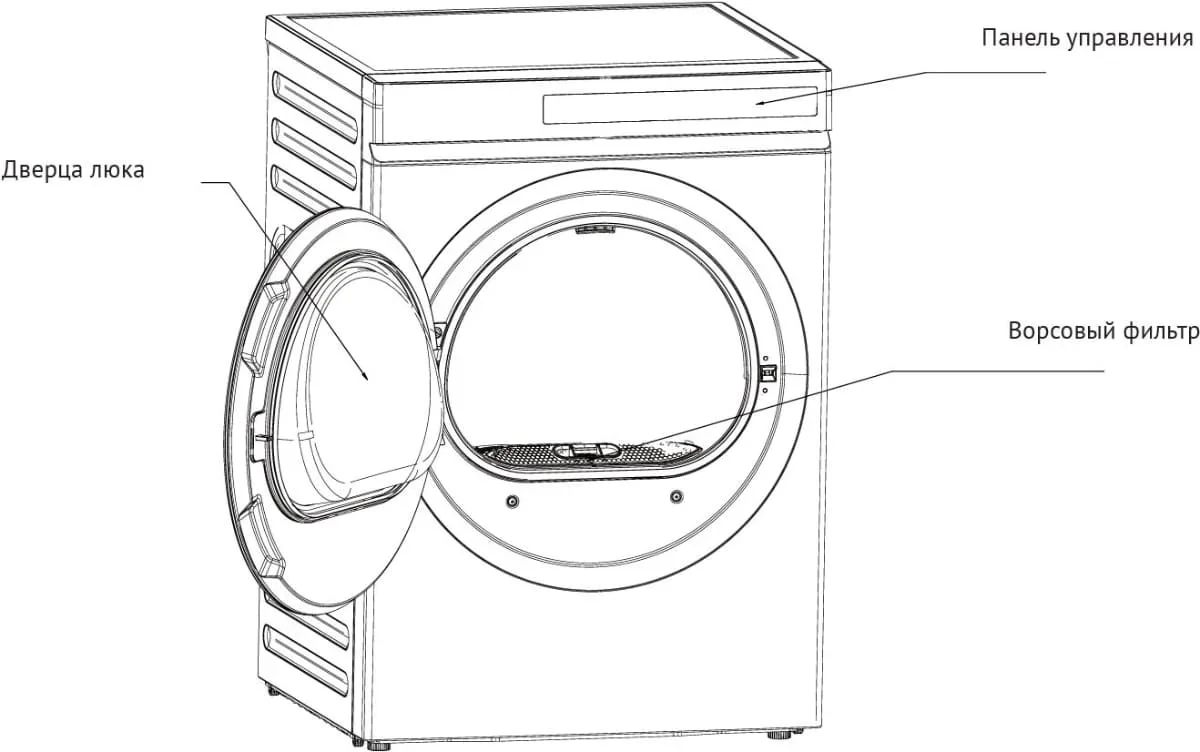 Сушильная машина Korting KD 60IHP83 GR