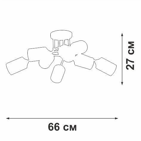 Потолочная люстра Vitaluce V2047 V2047-9/8PL