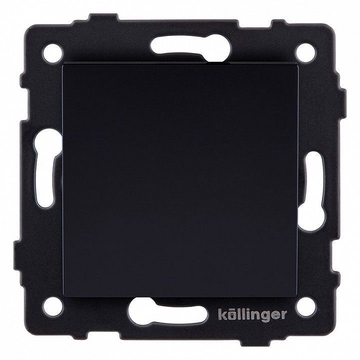 Выключатель одноклавишный без рамки Kollinger  REA-S-001BK
