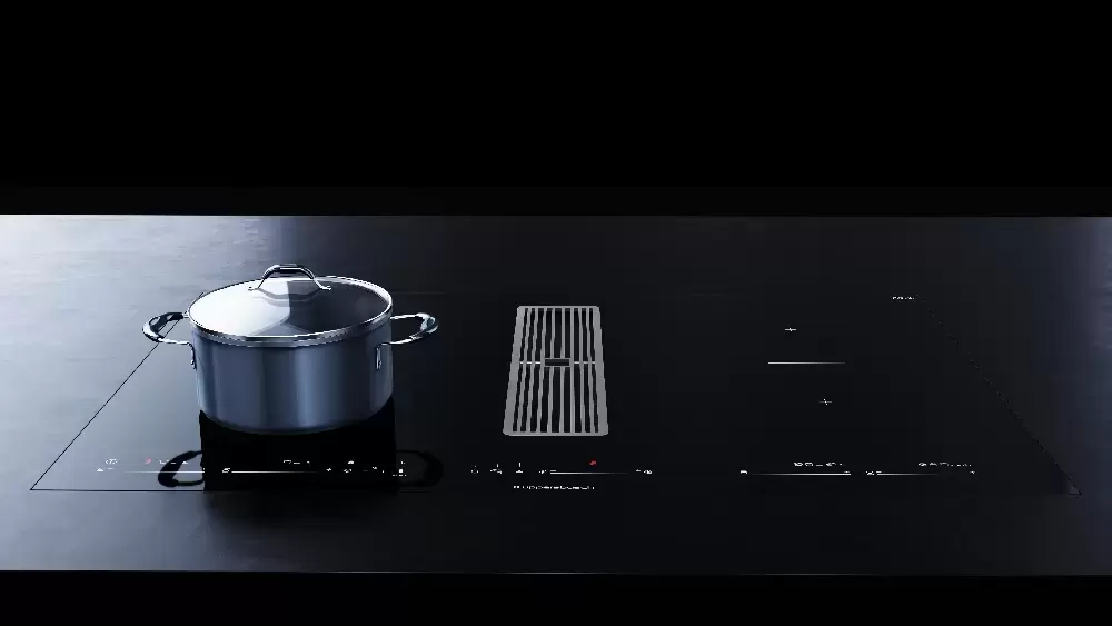 Варочная панель с вытяжкой Kuppersbusch KMI 8590.0 SR Stainless Steel