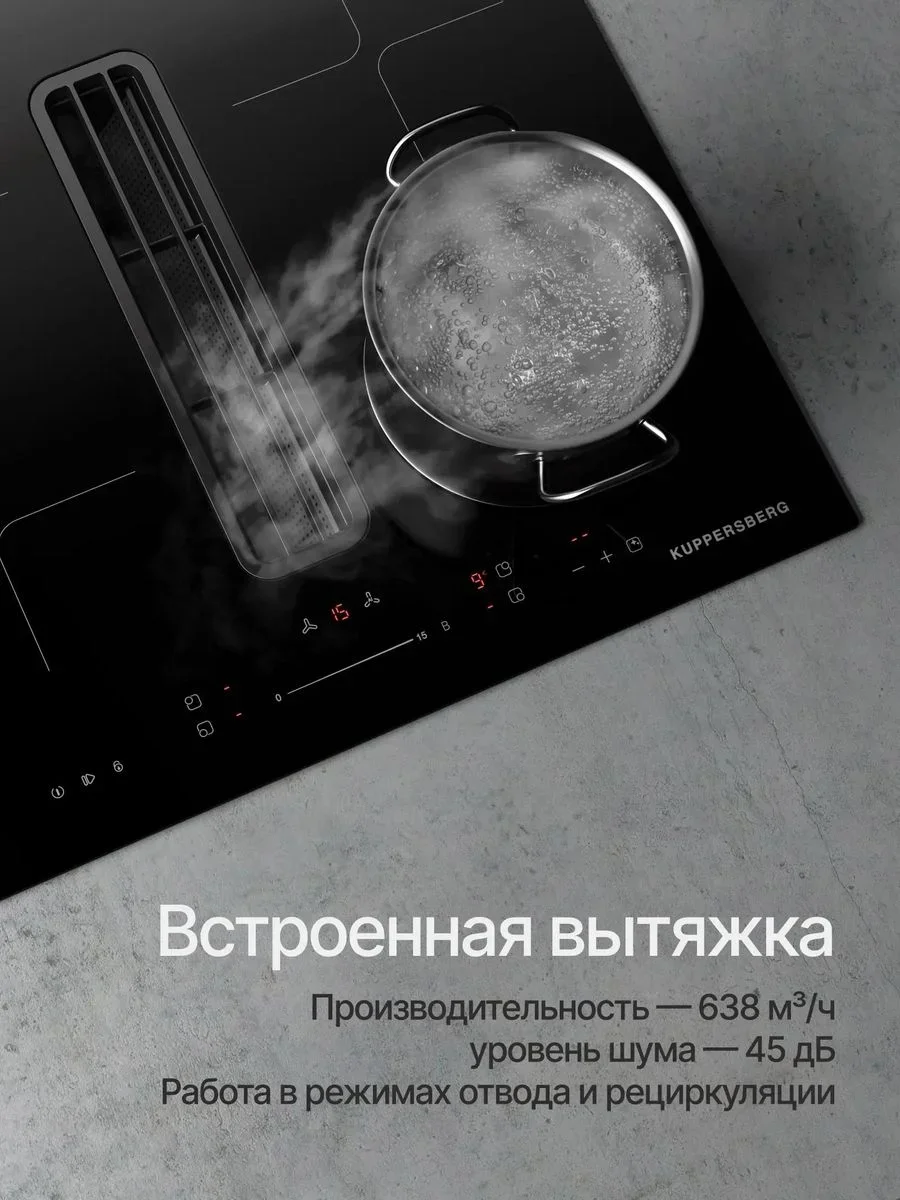 Индукционная варочная панель с вытяжкой Kuppersberg IHI 690
