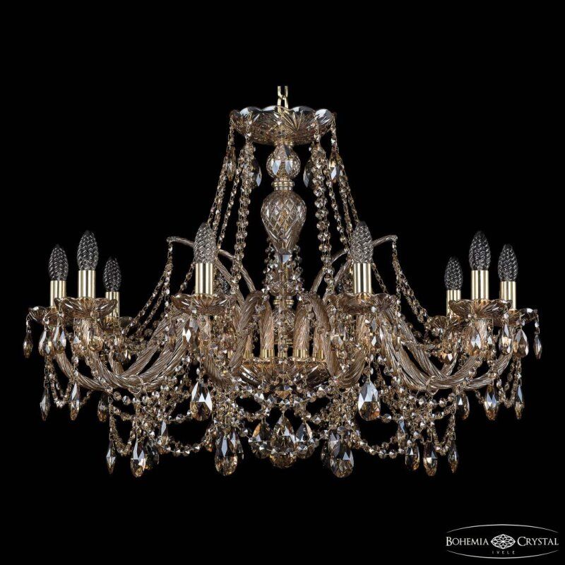 Подвесная люстра Bohemia Ivele Crystal 1411 1411/10/300 G M721