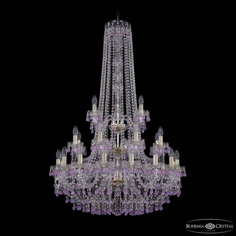 Подвесная люстра Bohemia Ivele Crystal 1410 1410/16+8+4/300/h-130/3d G V7010
