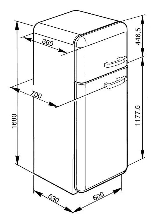 Холодильник Smeg FAB30ROS7