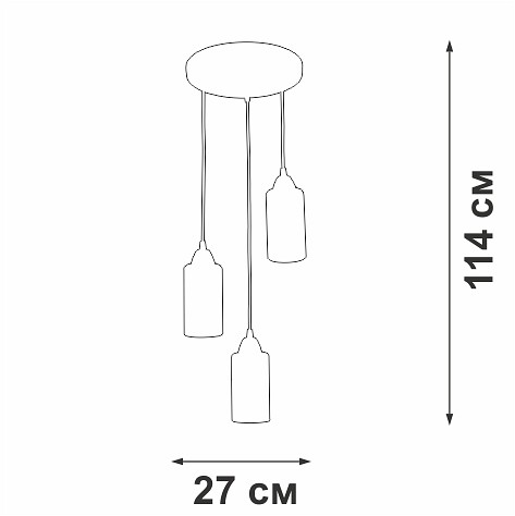 Подвесной светильник Vitaluce V3787 V3787-1/3S