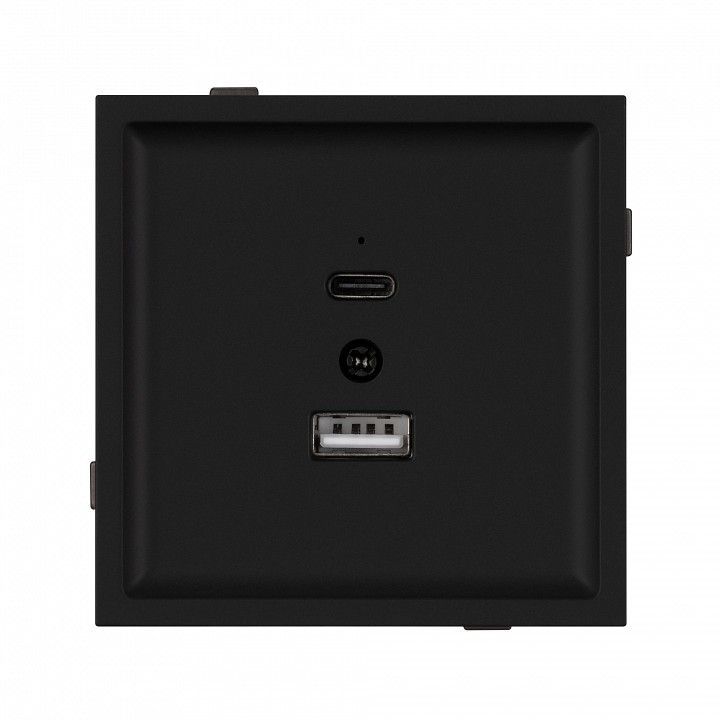 Розетка 2хUSB type A и C без рамки Arlight SCT-TENDO 054536