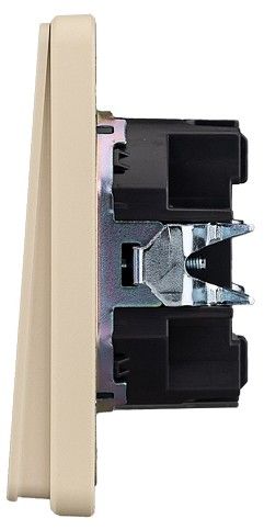 Выключатель двухклавишный без рамки Kranz ROUND KR-78-0706-7
