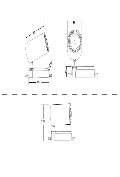 Светильник на штанге Maytoni Technical Вуоро TR003-1-6W3K-B