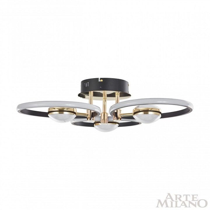 Потолочная люстра Arte Milano Ferrara-76140 276140/3+3 BK/GD